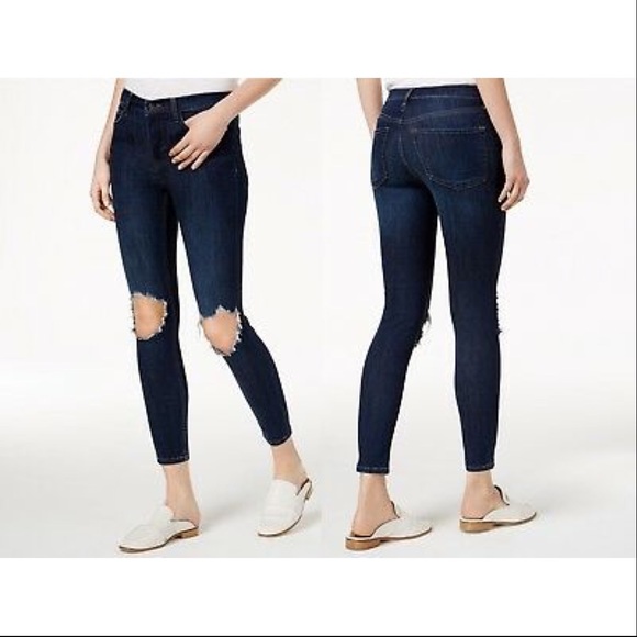 𖧷 SOLD 𖧷 Free People || Busted Knee High Rise Skinny Jean - Picture 2 of 8
